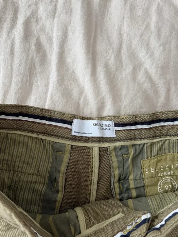 Selected Homme Chino helles Khaki