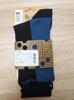 Sensor Coolmax Summer Stripe Sportsocken Schwarz Blau 43-46 Neu