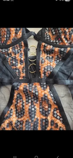 Sexy body met pailletten tijgerprint 🌸