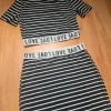 Sexy gestreiftes Set Damen midirock