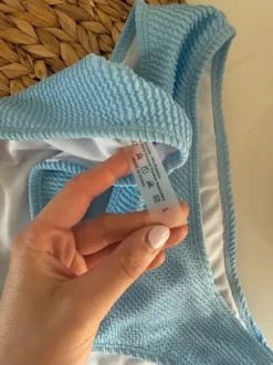 SHEIN Bikini hellblau Babyblau Gr L trägerlos