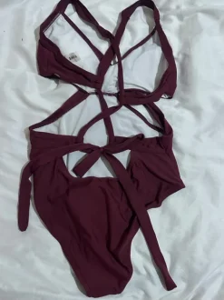 SHEIN one-piece burgundy bikini, size M / 38