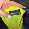 Shirt neon gelb Oversize Print kurzarm locker Tunika Sommer Statement Shirt
