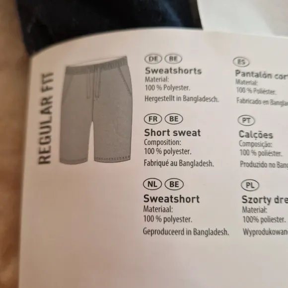 Shorts für Herren, Sweatshorts, XXL, blau, neu & verpackt