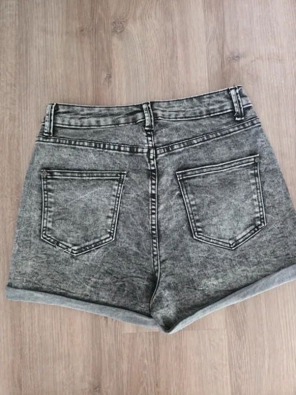 Shorts Highwaist Stretch Acid grey