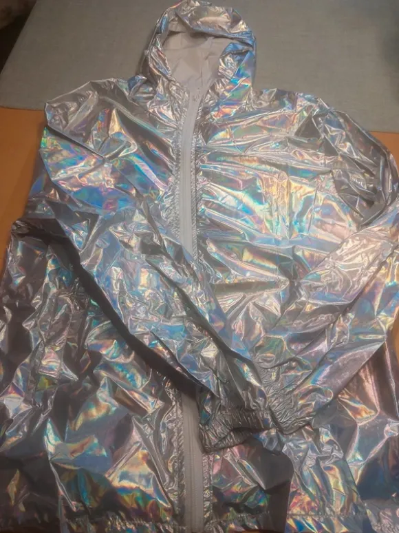 Silberne Jacke