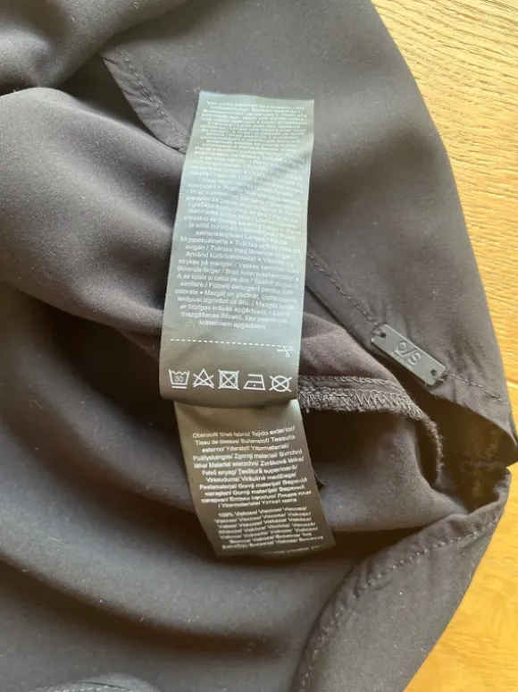 S.oliver Bluse 38 schwarz Flügelärmel neu Shirt top