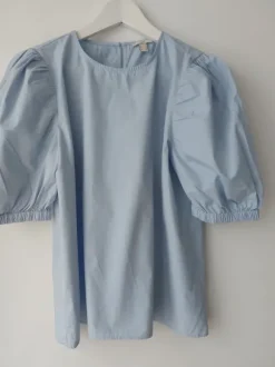 Sommerliche edc Bluse mit Puffärmeln Gr. S