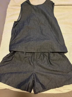 Sommerlicher Jeans Zweiteiler
