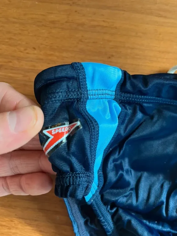 Speedo badehose vintage blau/hellblau xs neu mit Verpackung