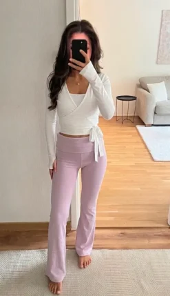 Stoffhose/Schlaghose Stockholm rosa Top Zustand! | Vinted