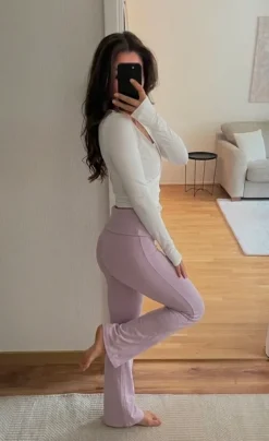 Stoffhose/Schlaghose Stockholm rosa Top Zustand! | Vinted