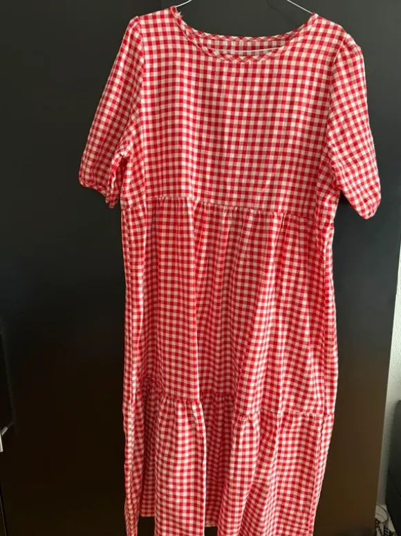 Stoffkleid kariert