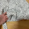 Stradivarius Weiße Skort mit schwarzen Punkten Gr S