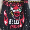 Stranger Things Hellfire Club Weihnachtspullover NEU Herren Gr. M