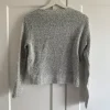 Strick Pullover grau cropped