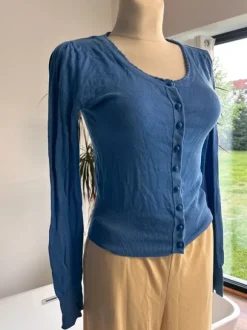 Strickjacke Cardigan Knopfleiste