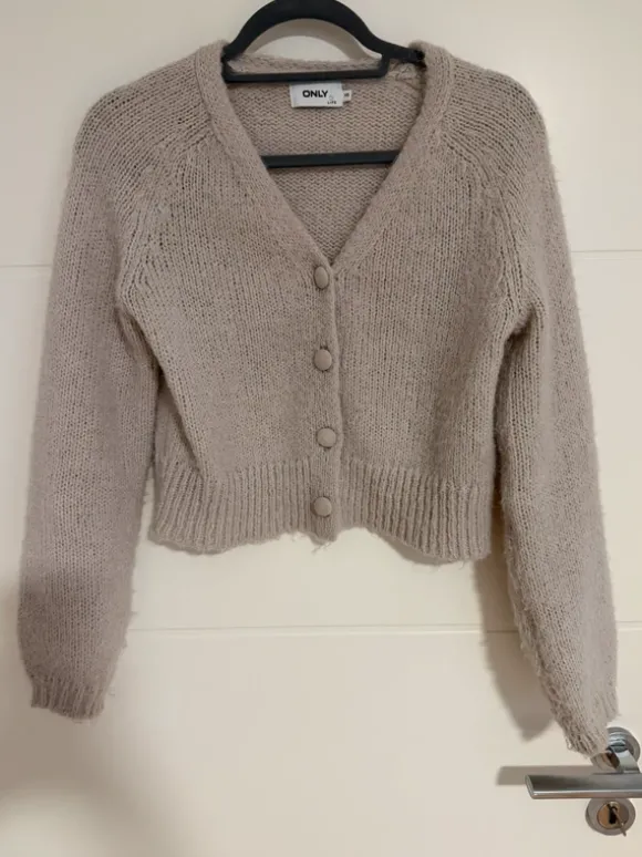 Strickjacke Only Cremebeige Gr XS