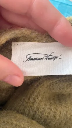 Strickjacke von American Vintage grün Gr S