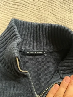 stricksweatshirt half zipper trendy vintage