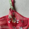 Stunning embroidered mesh bra