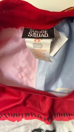 Suicide Squad Harley Quinn Kostüm Rot Blau S/XS| Karneval Fasching Kostüm Cosplay Damenmode
