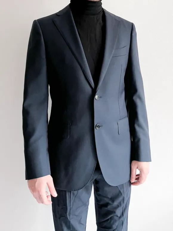 Suitsupply Lazio 100% Wool Navy Blue Suit Jacket Two-Button