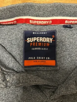 Superdry Polo Shirt in grau Meliert XL