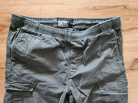 Superdry Stoffhose Cargohose Hose L kaki