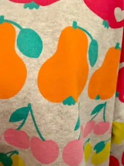 Sweatshirt ' leichterer Stoff, schön bunt ~ kastiger Schnitt