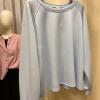 Sweatshirt hellblau in butterstoff Neu