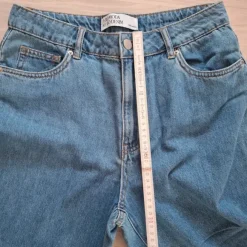 Taillenhohe Jeansculotte High Waist cropped Gr. 29/28/P