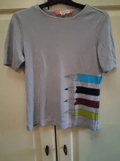Ted baker t-shirt maat 1 maat 36 Dames grijs