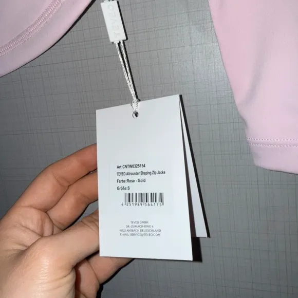 Teveo Allrounder shaping Zip Jacke Rosa