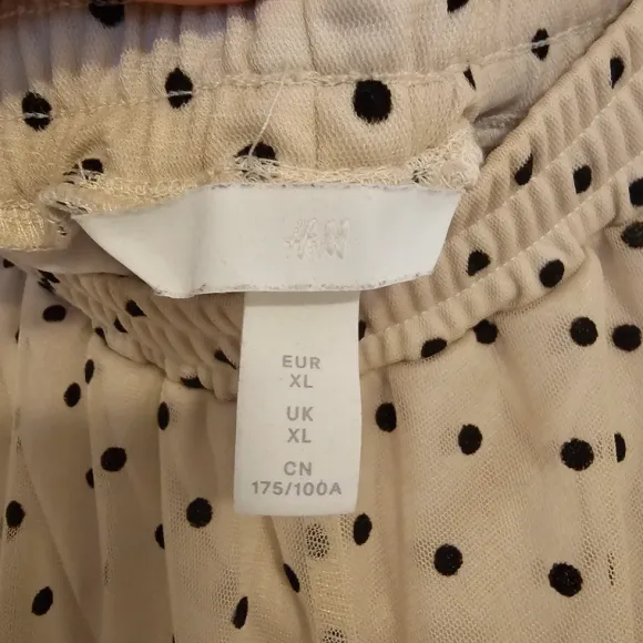 Tüll Rock mit Punkten von H&M