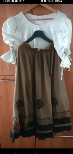 Toller Trachten 3-Teiler Gr. 38 (Kleid, Jacke, Top), 100% Baumwolle, Top-Zustand
