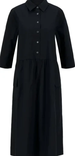 Tolles luftiges Blusenkleid, Maxikleid Opus Someday Quasha, schwarz, 3/4 Arm, neu, 34/36