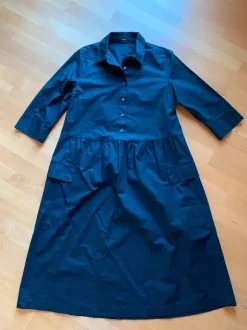 Tolles luftiges Blusenkleid, Maxikleid Opus Someday Quasha, schwarz, 3/4 Arm, neu, 34/36