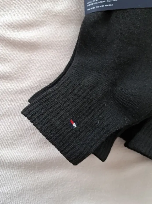 Tommy Hilfiger heren enkelsokken, zwart. Set van 6 paar