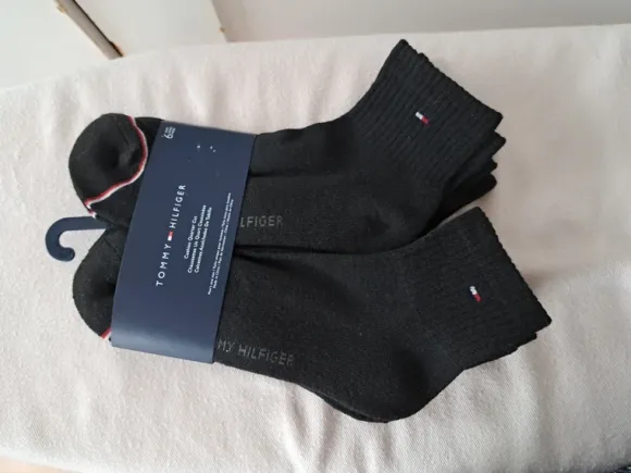 Tommy Hilfiger heren enkelsokken, zwart. Set van 6 paar