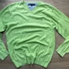 Tommy Hilfiger Knit Sweater Lime Green – Y2K / Vintage V-Neck