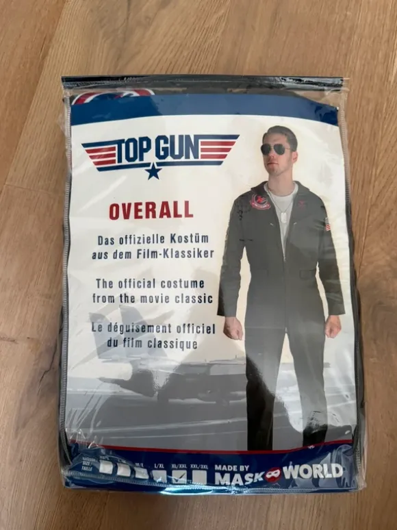 TopGun Kostüm Overall Herren Fasching Halloween