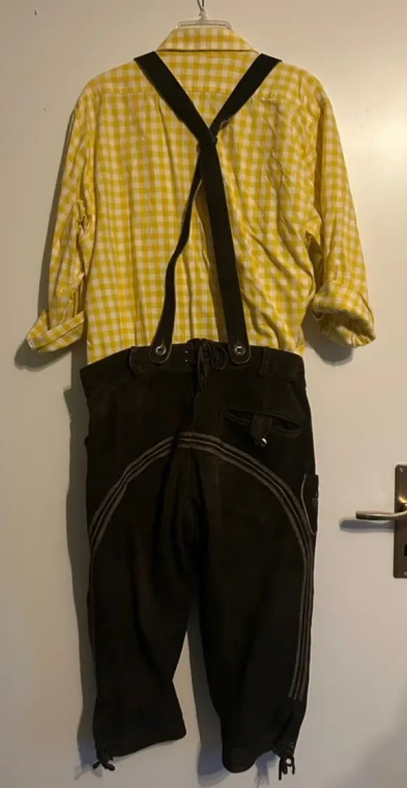 Tracht, Lederhose (48) & Hemd (41/42), Lekra CL, Echtleder
