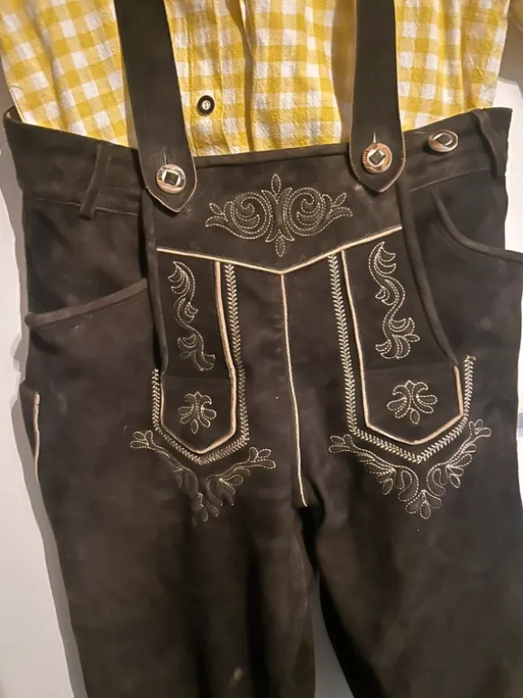 Tracht, Lederhose (48) & Hemd (41/42), Lekra CL, Echtleder