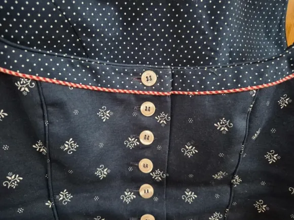 Trachtenmieder, blau Gr. 36 Trachten Leismüller