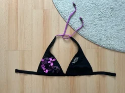 Trainangle Bikini Oberteil Größe L von O’Neill Schwarz Lila