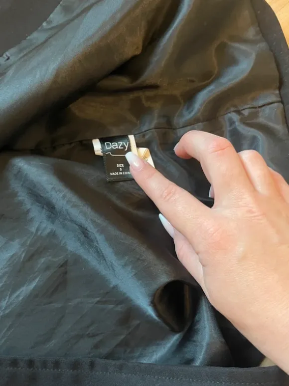 Trenchcoat dazy Mantel schwarz elegant