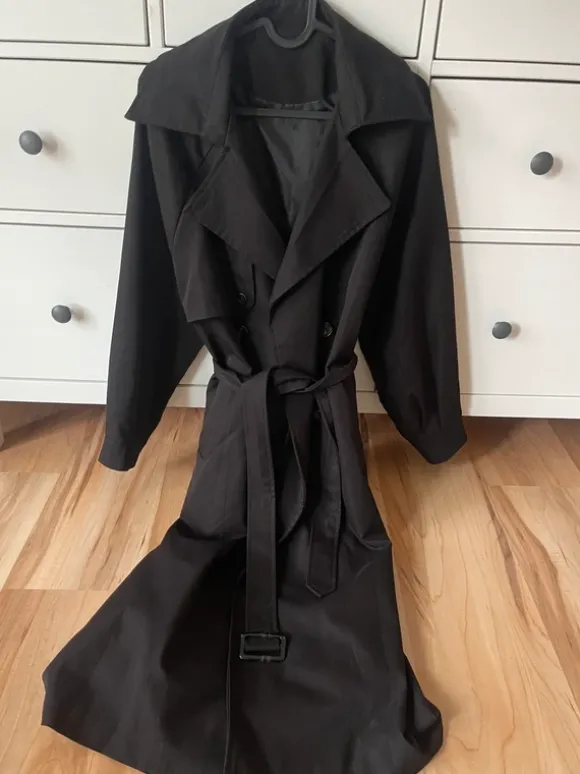 Trenchcoat dazy Mantel schwarz elegant