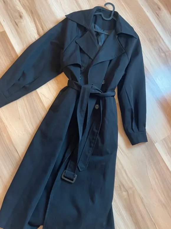 Trenchcoat dazy Mantel schwarz elegant