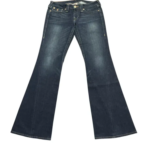 True Religion flared/bootcut low waist women designer jeans(w30)